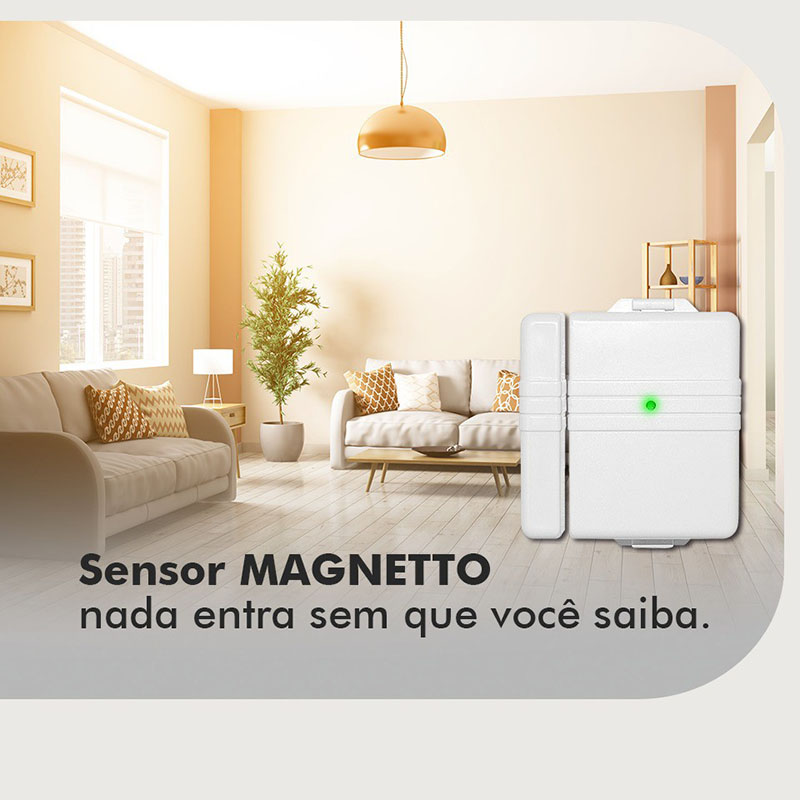 Central de alarme residencial com cerca elétrica